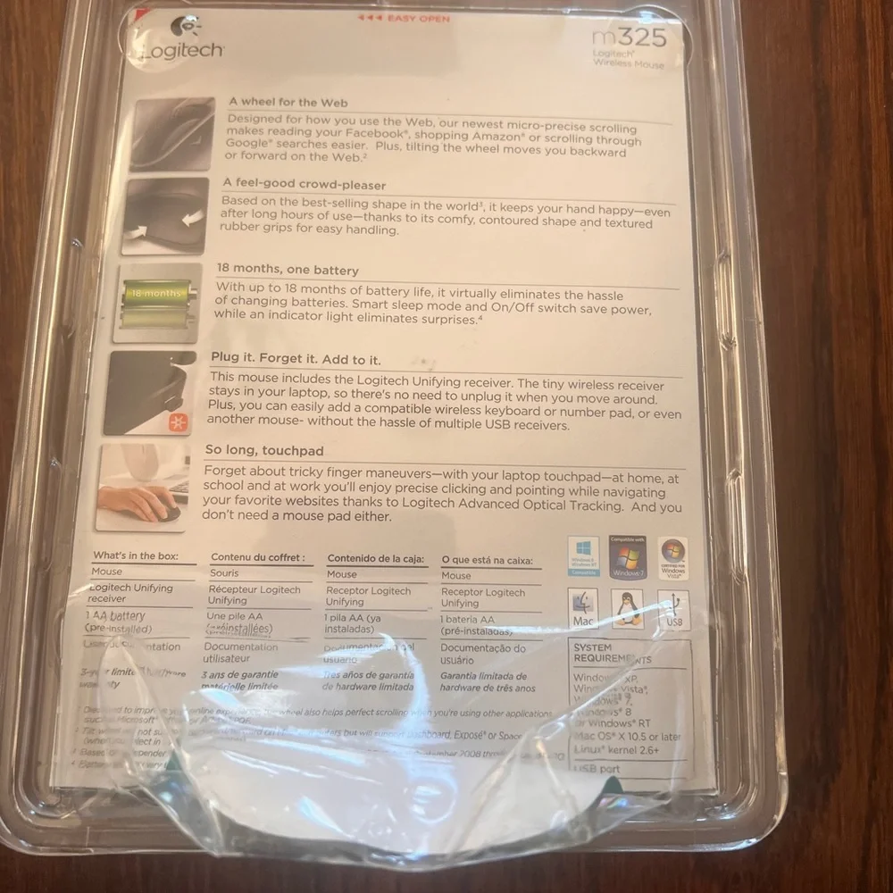 New In Packaging Logitech m325 Wireless mouse